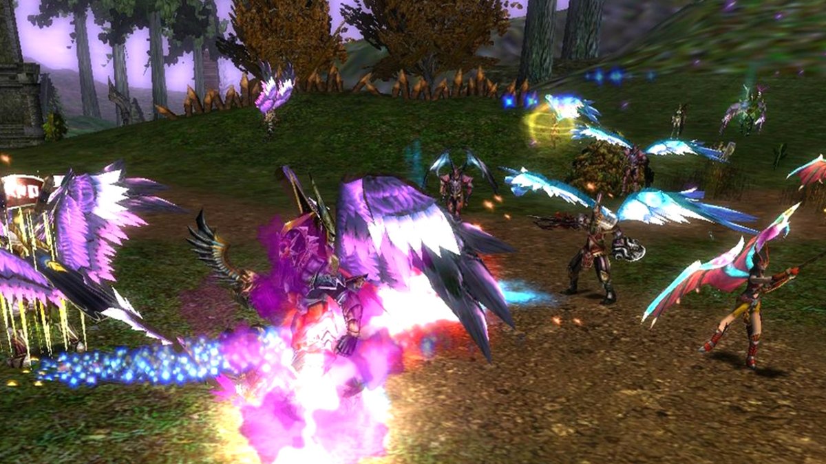 Knight Online'da iki ulusun oyuncuları arasında PvP savaşı